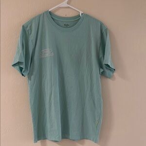 Green Short Sleeve Tee Relaxed Fit Cotton